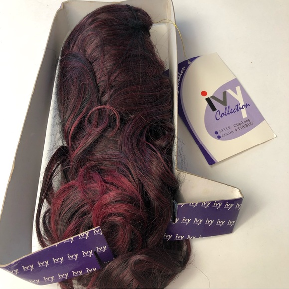 Ponytail Long Hairpiece Clip in Pony Tail wig Hair Extension T1B/BUG - Picture 2 of 7